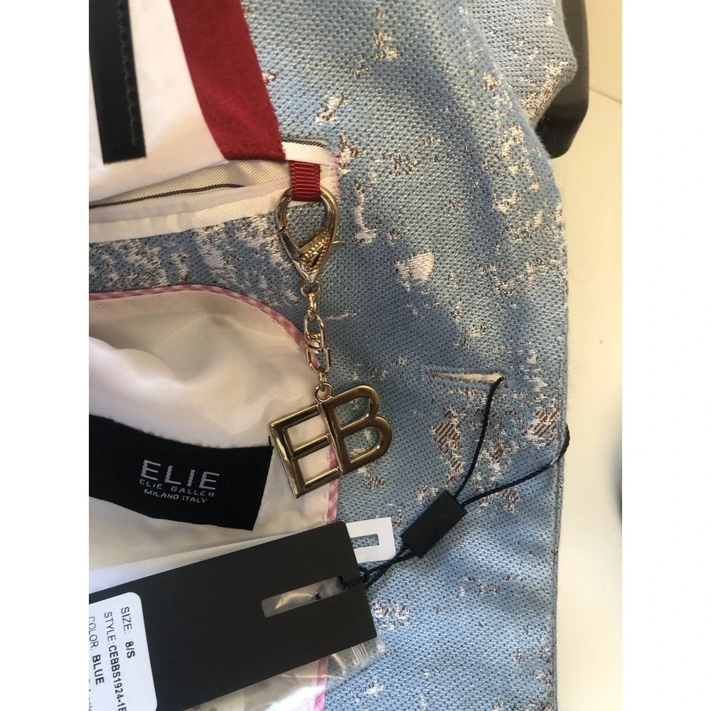 Elie Balleh Milano Italy Boys Blue Blazer Jacket Size 8 NWT Formal‎ Coat